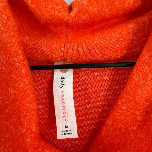 Anthropologie Daily Practice Cowl Neck Midi Dress Burnt Orange Size Medium - Picture 4 of 8